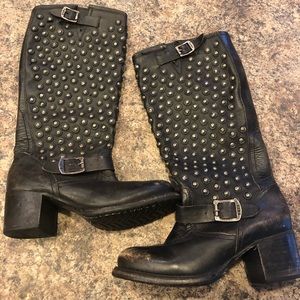 Frye Jenna Studded Tall size 9